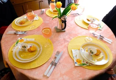 2026年3月季節のおもてなしとテーブルコーディネートクラス「春の訪れを感じる食卓で」の様子＠前橋
